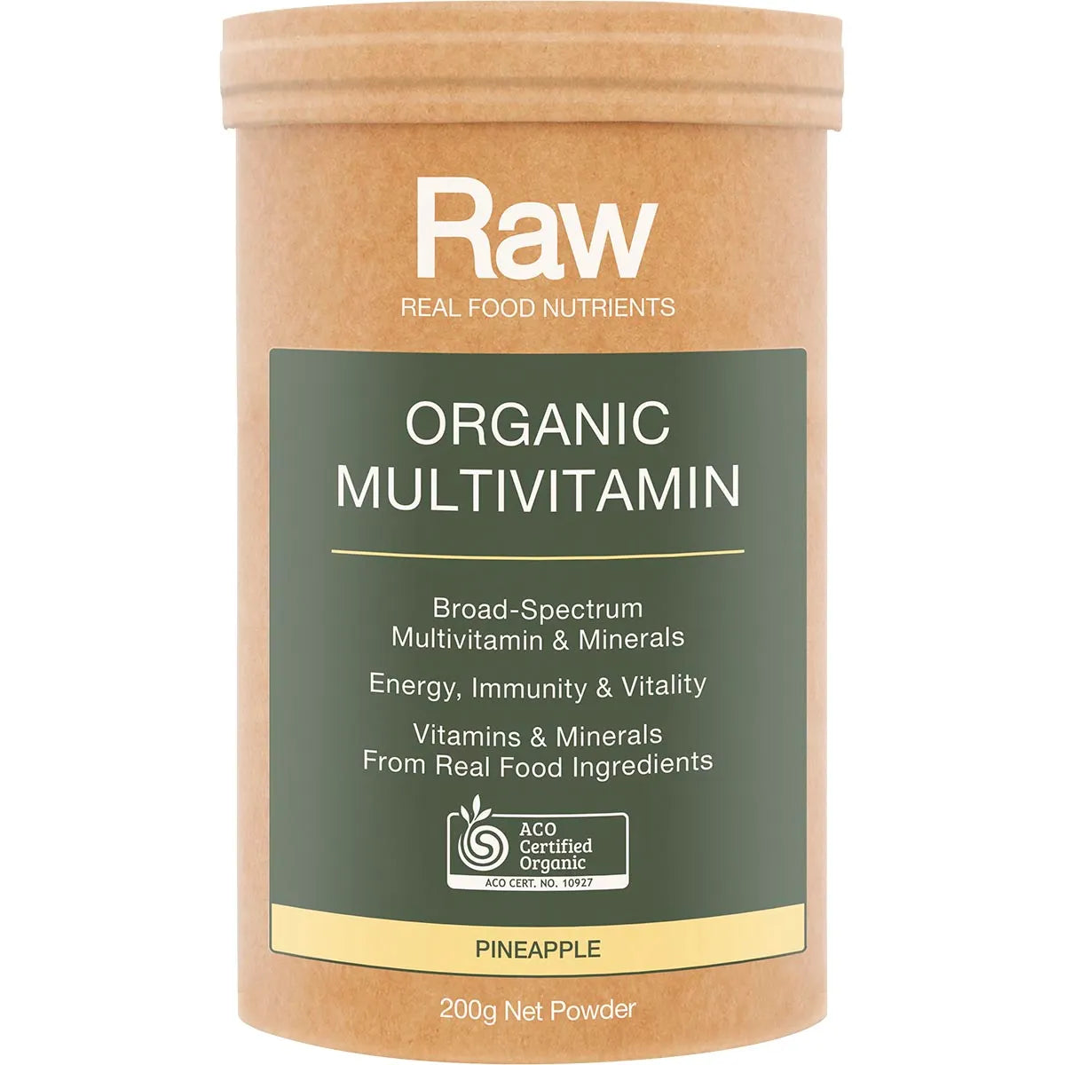 Amazonia Raw Organic Multivitamin Pineapple 200g