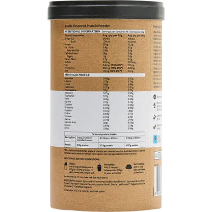 Amazonia Raw Protein Isolate Vanilla 500g