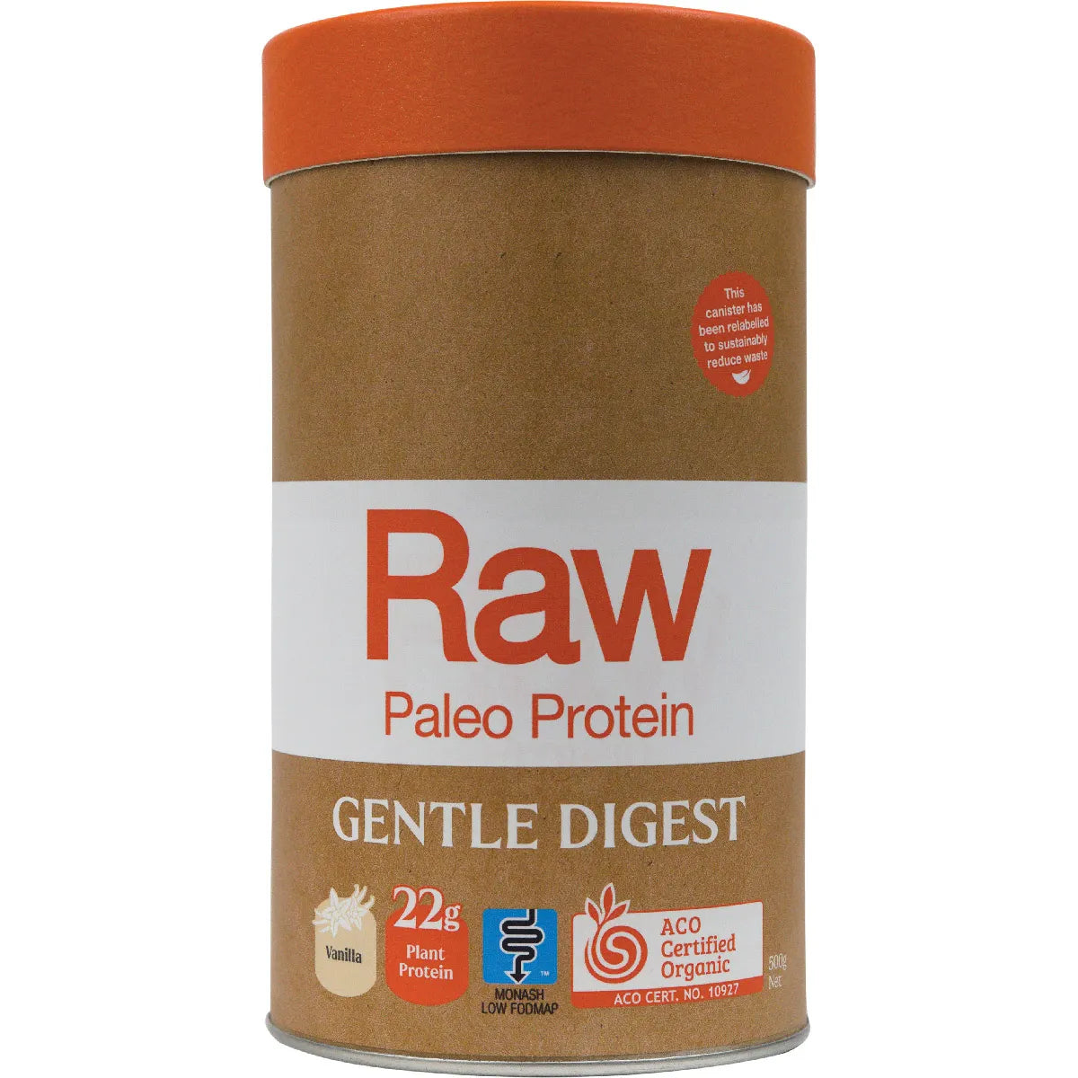 Amazonia Raw Gentle Digest Paleo Protein Vanilla 500g