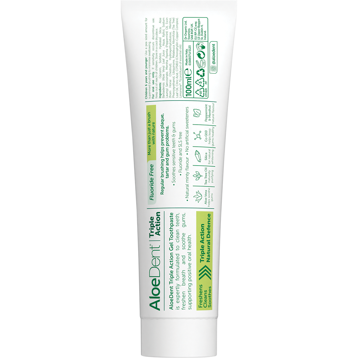 Toothpaste Fluoride Free Triple Action