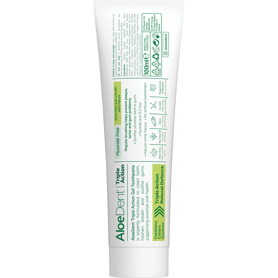 Toothpaste Fluoride Free Triple Action