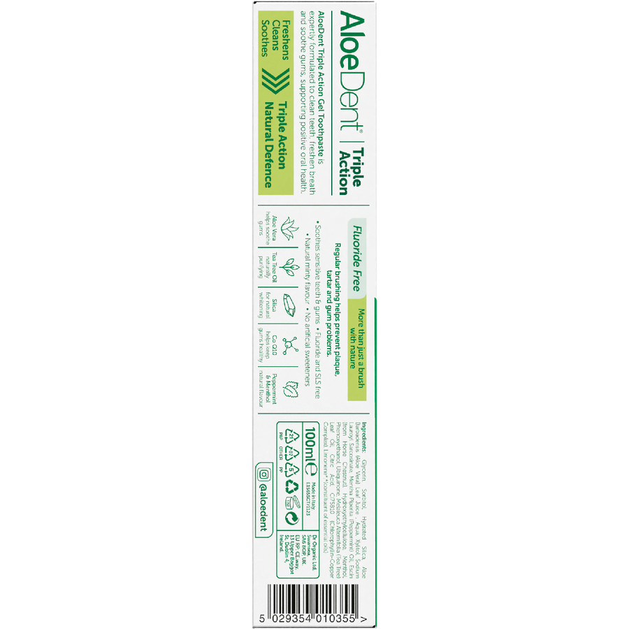 Toothpaste Fluoride Free Triple Action