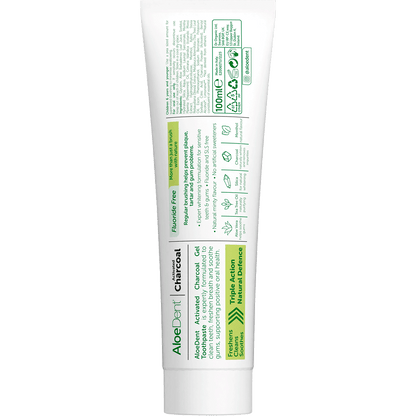 Toothpaste Fluoride Free Triple Action Charcoal