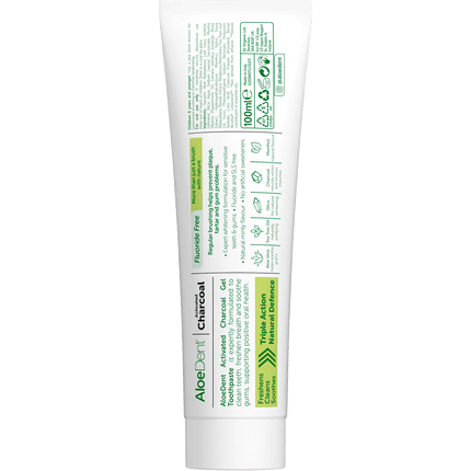 Toothpaste Fluoride Free Triple Action Charcoal