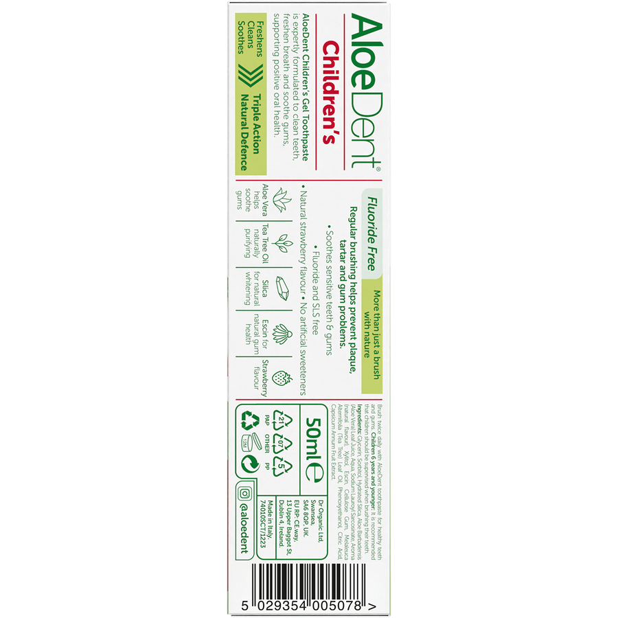 Children's Toothpaste Fluoride Free Strawberry