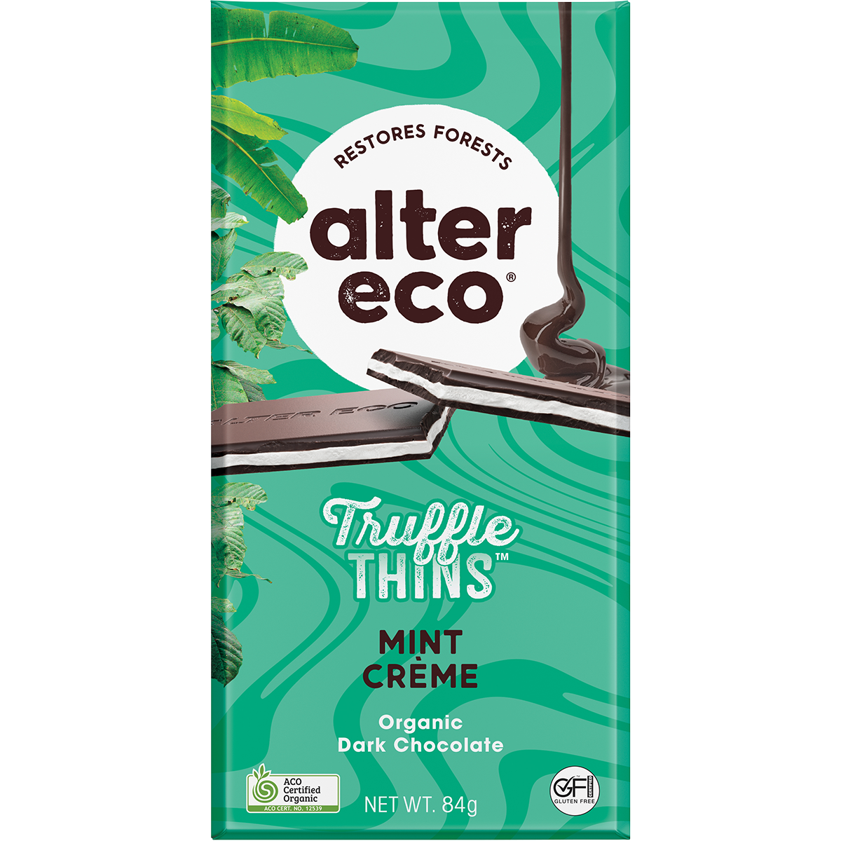 Chocolate Organic Mint Creme Dark Truffle Thins