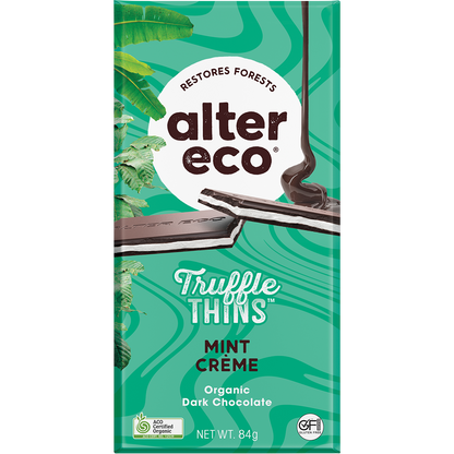 Chocolate Organic Mint Creme Dark Truffle Thins