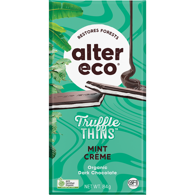 Chocolate Organic Mint Creme Dark Truffle Thins
