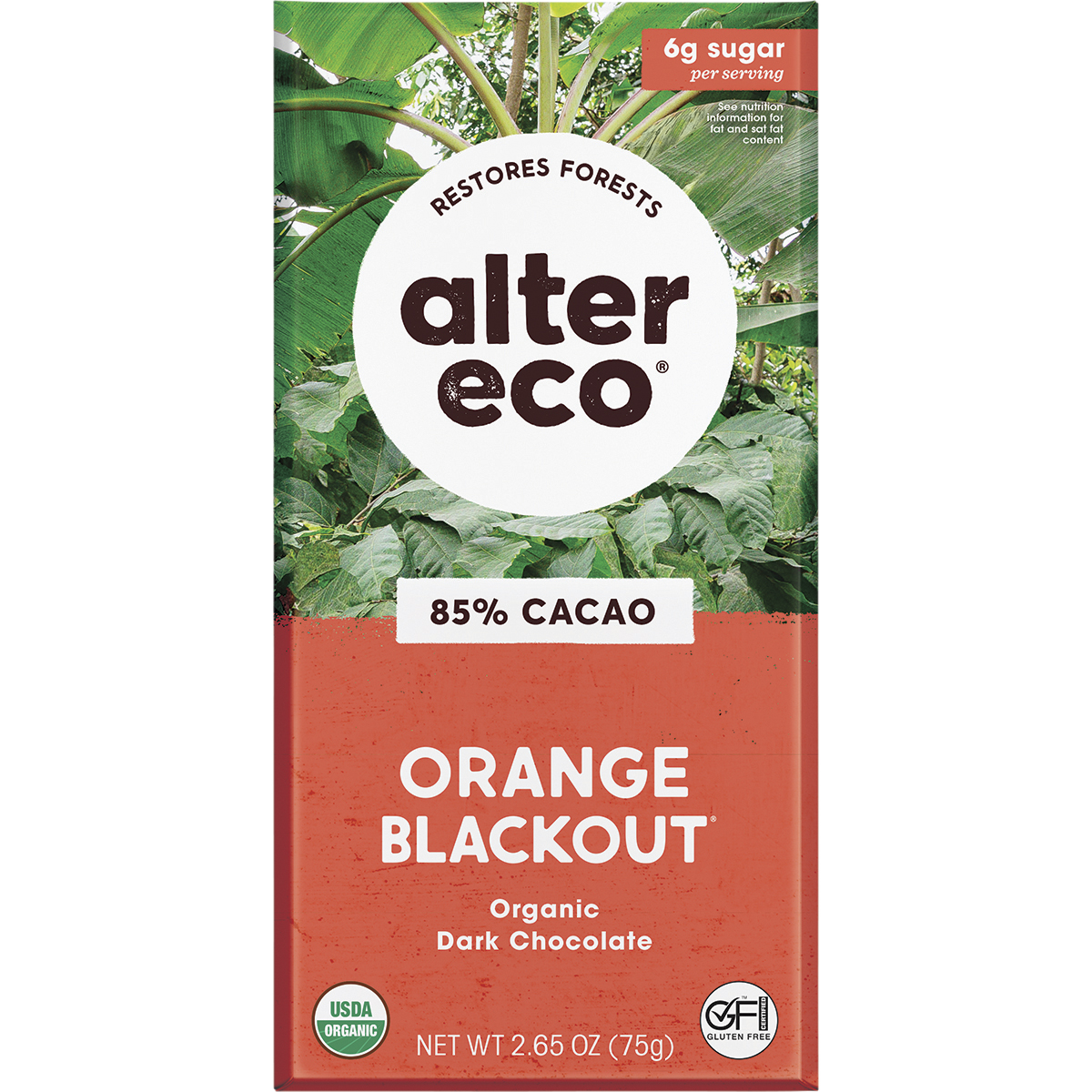 Chocolate Organic Dark Orange Blackout