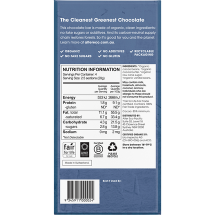 Chocolate Organic Dark Classic Blackout