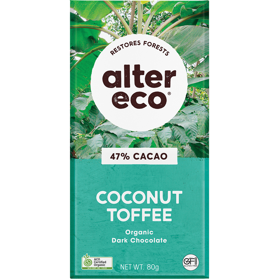 Chocolate Organic Dark Coconut Toffee