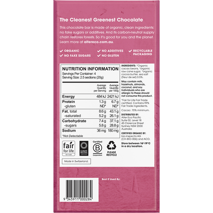 Chocolate Organic Dark Sea Salt