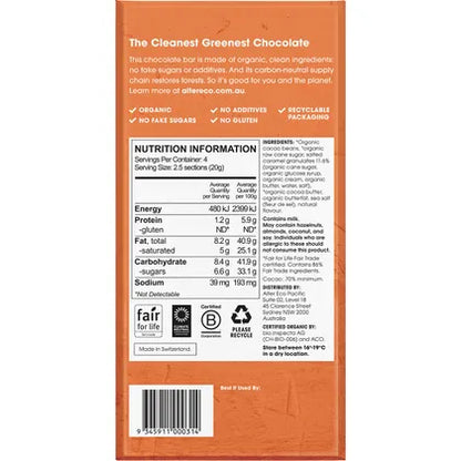 Alter Eco Chocolate Organic Dark Burnt Caramel 12x80g