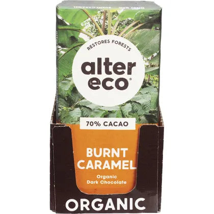 Alter Eco Chocolate Organic Dark Burnt Caramel 12x80g
