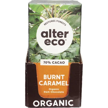 Alter Eco Chocolate Organic Dark Burnt Caramel 12x80g