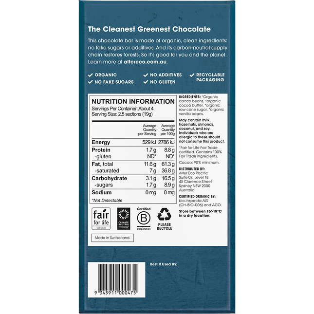 Chocolate Organic Dark Super Blackout