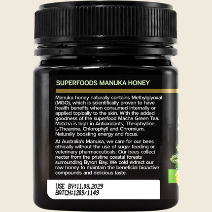 Australia's Manuka Superfoods Manuka Matcha 250+MGO 250g