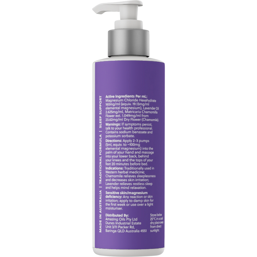 Magnesium Sleep Lotion with Lavender & Chamomile