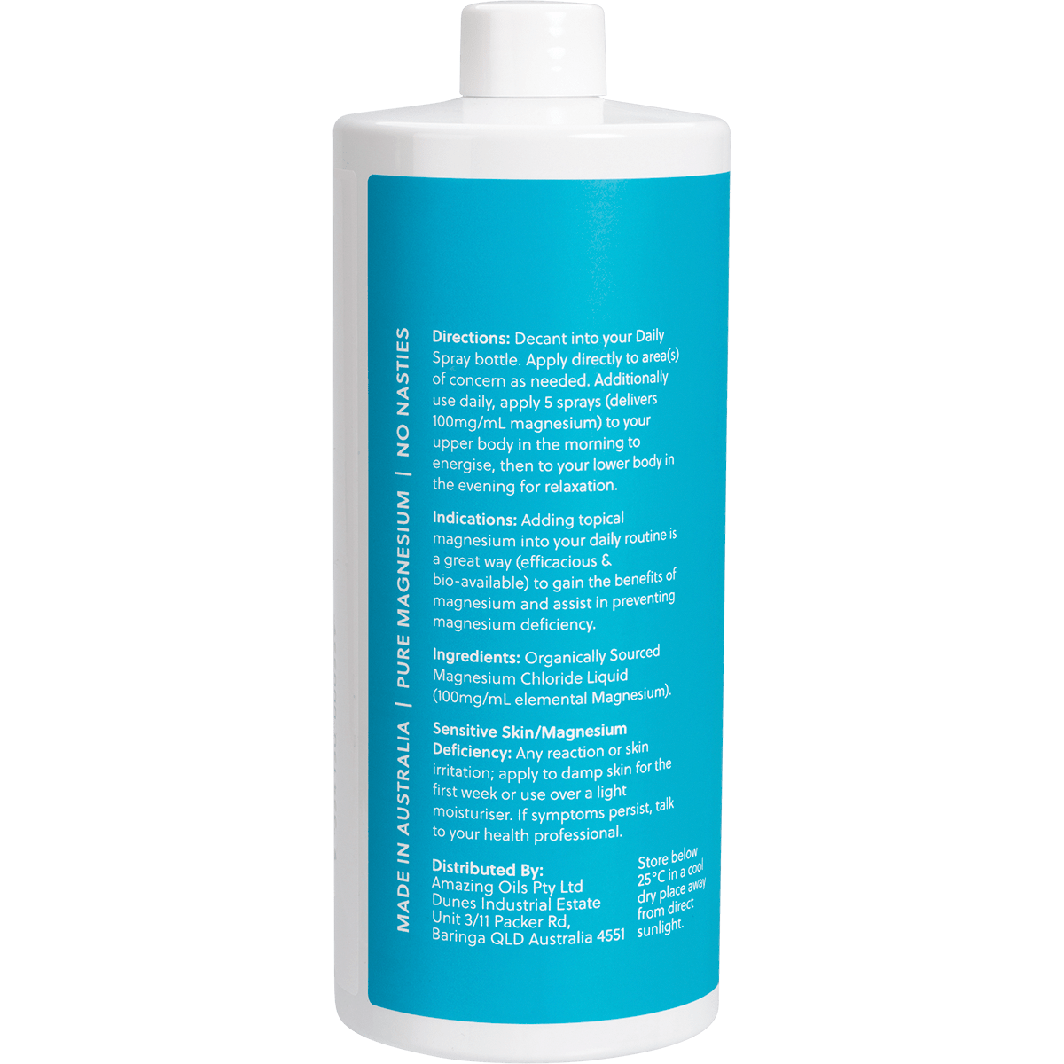 Magnesium Daily Spray Refill Pure Magnesium Oil