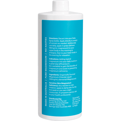 Magnesium Daily Spray Refill Pure Magnesium Oil