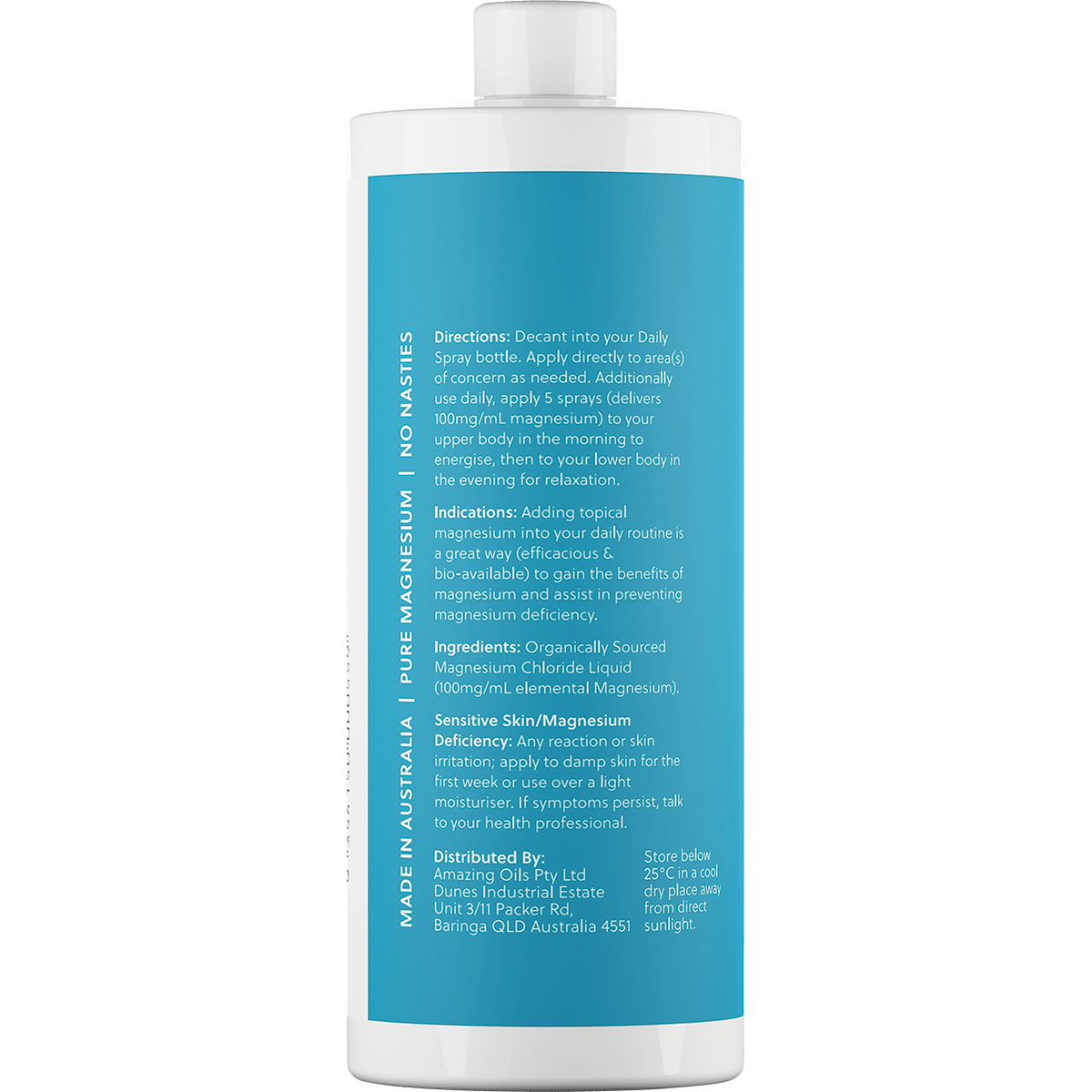 Magnesium Daily Spray Refill Pure Magnesium Oil