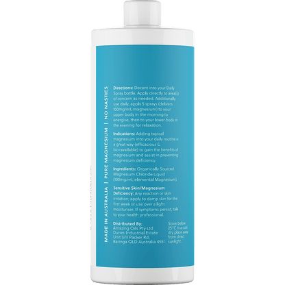 Magnesium Daily Spray Refill Pure Magnesium Oil