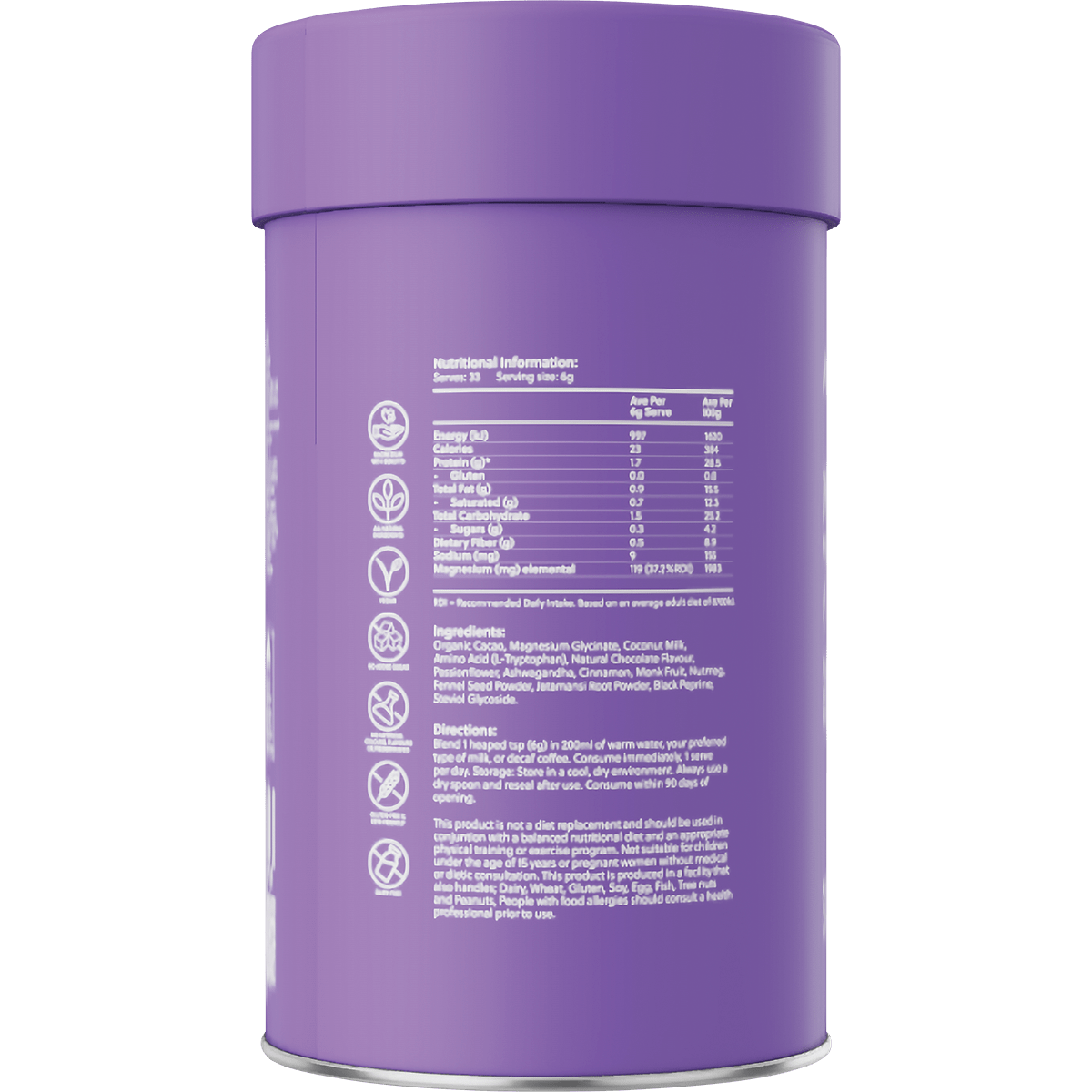 Magnesium Wellness Drink Nightly Cacao & Chai