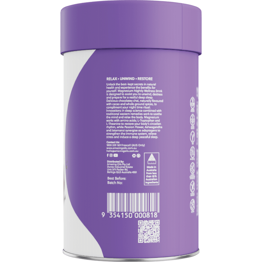 Magnesium Wellness Drink Nightly Cacao & Chai