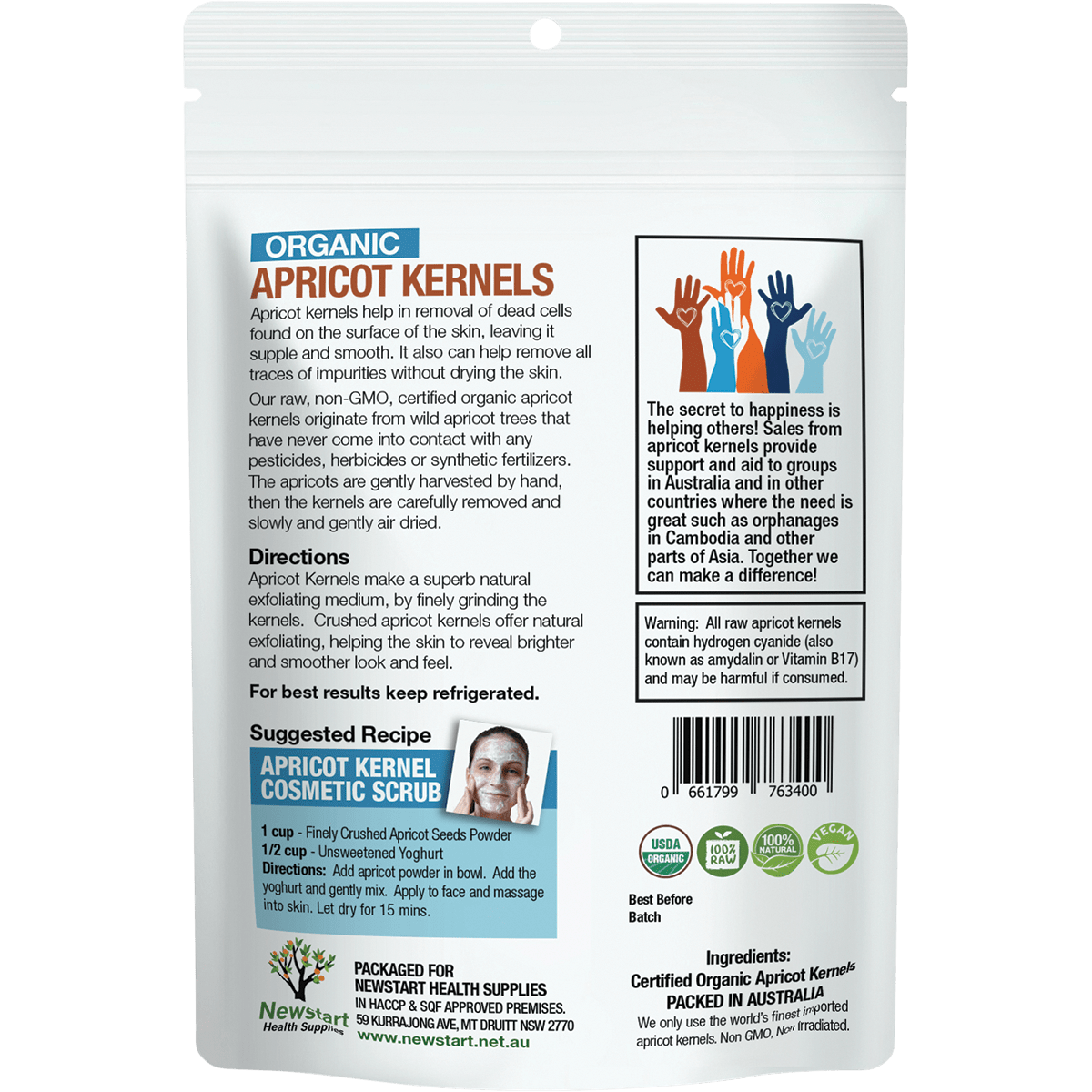 Apricot Kernels Organic Raw