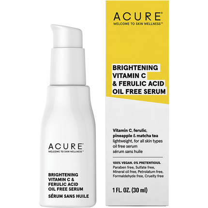 ACURE Brightening Vit C & Ferulic Acid Oil Free Serum