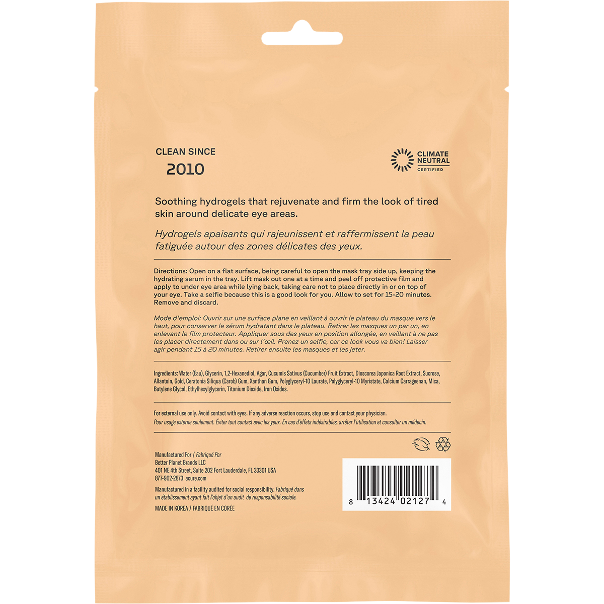 Radically Rejuvenating Under Eye Hydrogels