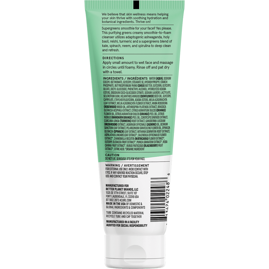 ACURE Ultra Hydrating Green Juice Cleanser