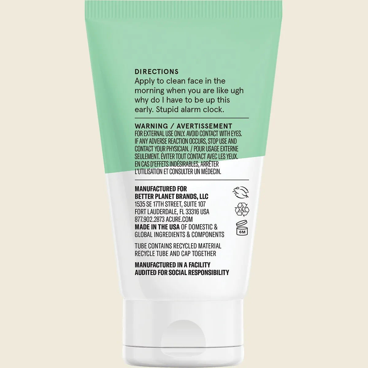 ACURE Ultra Hydrating 12 Hour Facial Moisturizer 30ml