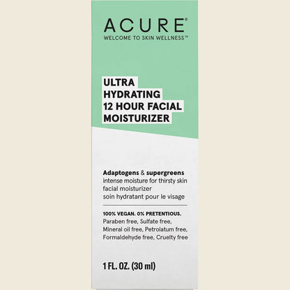 ACURE Ultra Hydrating 12 Hour Facial Moisturizer 30ml