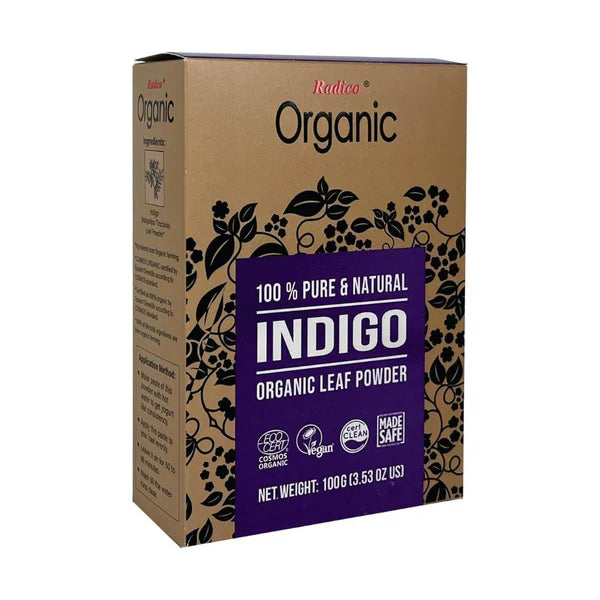 Radico organic indigo powder in 100g package