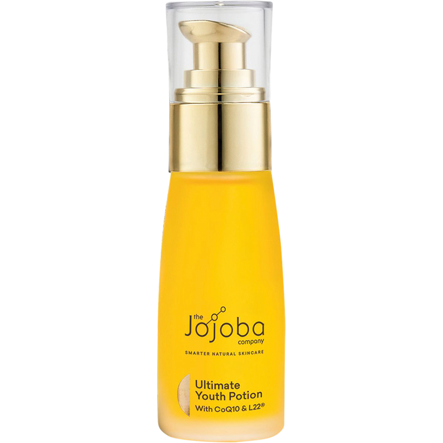 Close up texture of Jojoba Ultimate Youth Potion lightweight nourishing face oil