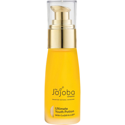 Close up texture of Jojoba Ultimate Youth Potion lightweight nourishing face oil
