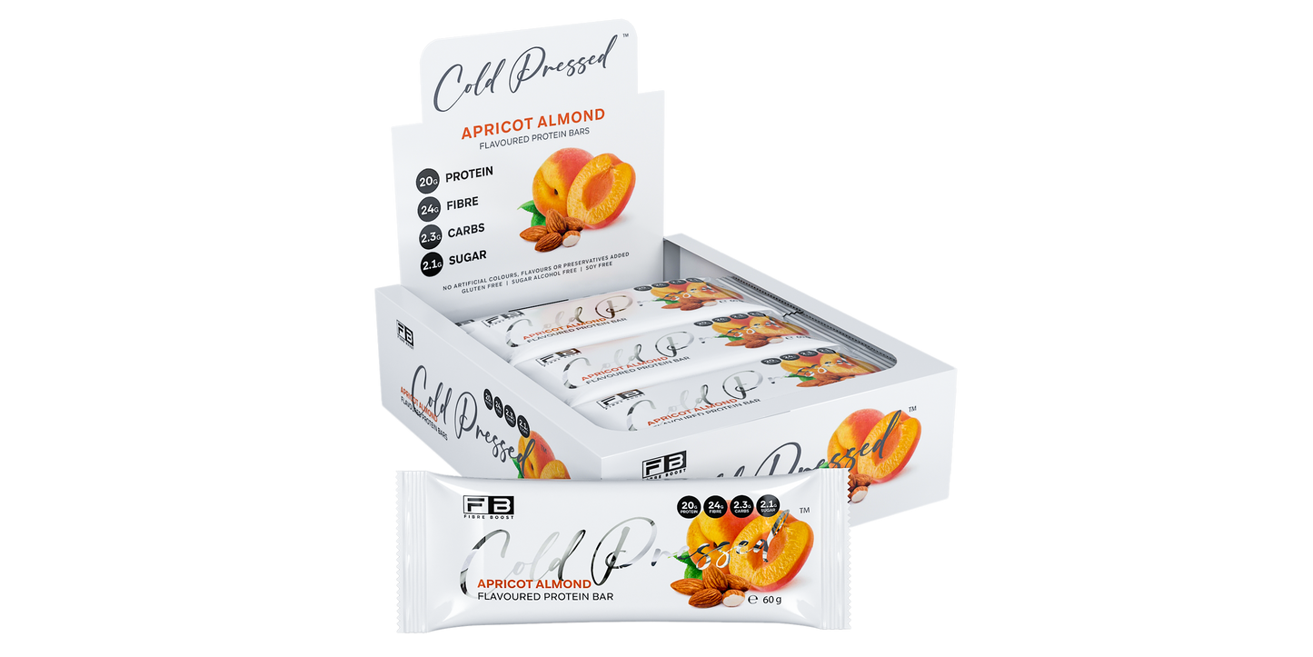 Fibre Boost Cold Pressed Apricot Almond flavoured Protein Bar