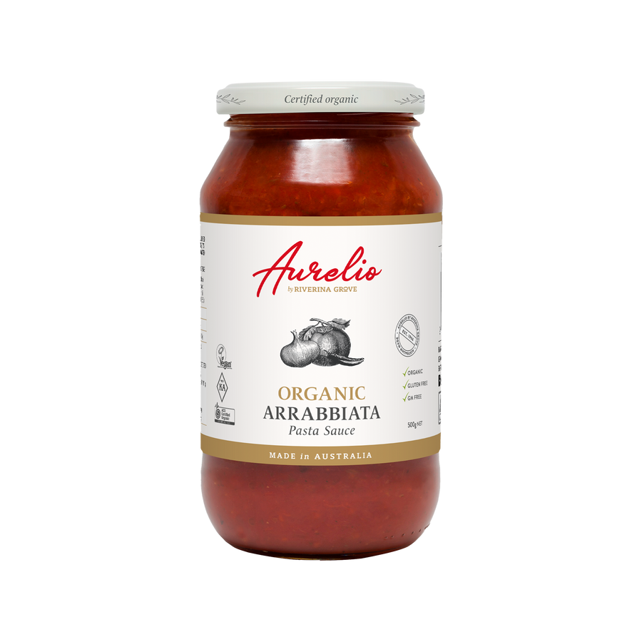 Aurelio Organic Arrabbiatta Pasta Sauce 500G