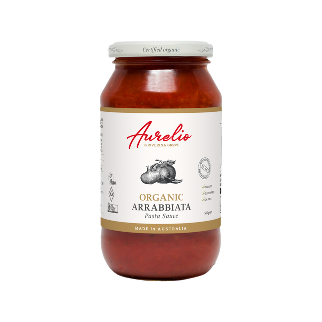 Aurelio Organic Arrabbiatta Pasta Sauce 500G