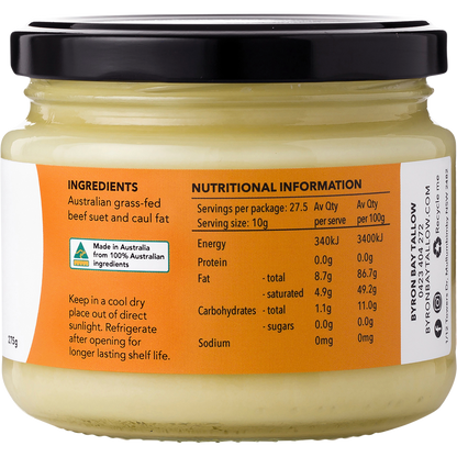 Grass Fed Beef Tallow