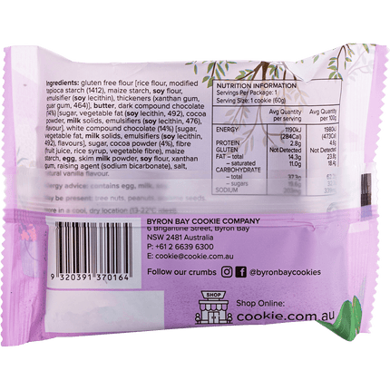 Byron Bay Cookies Gluten Free Cookies Triple Choc Fudge