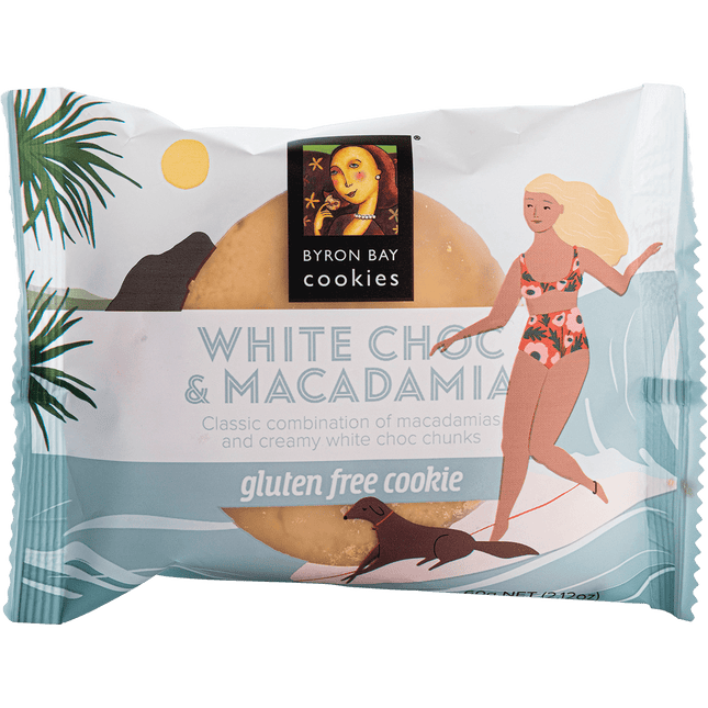 Byron Bay Cookies Gluten Free Cookies White Choc Macadamia