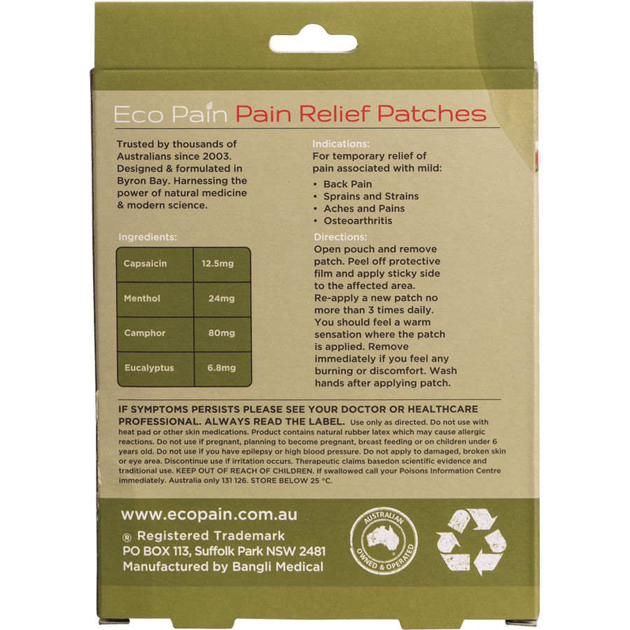 Eco Pain Heat Patches