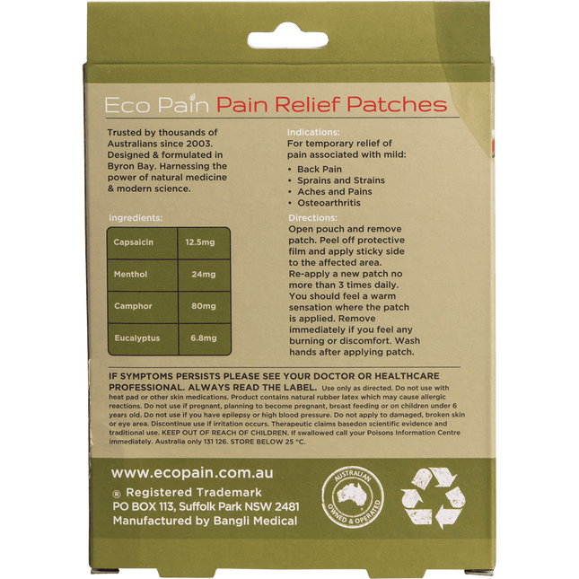 Eco Pain Heat Patches