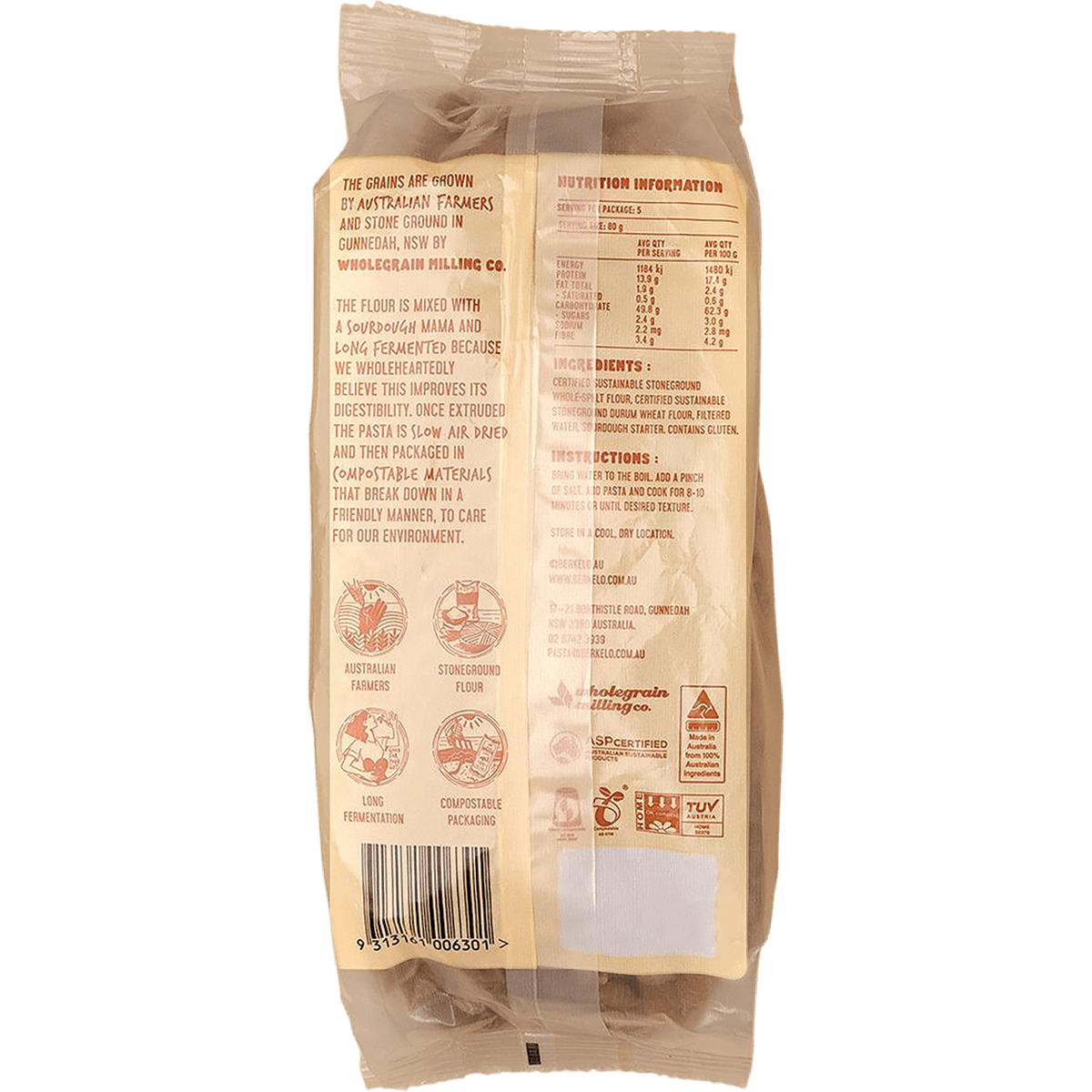 Sourdough Pasta Spelt Shells