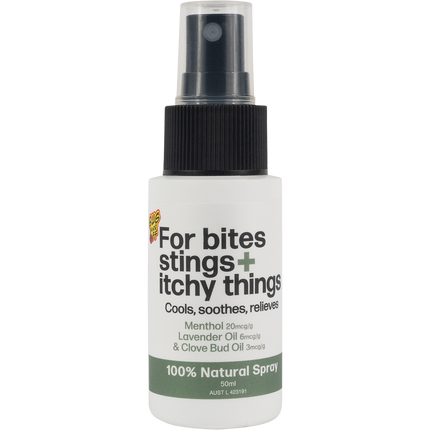 For bites stings + itchy things 100% Natural Spray