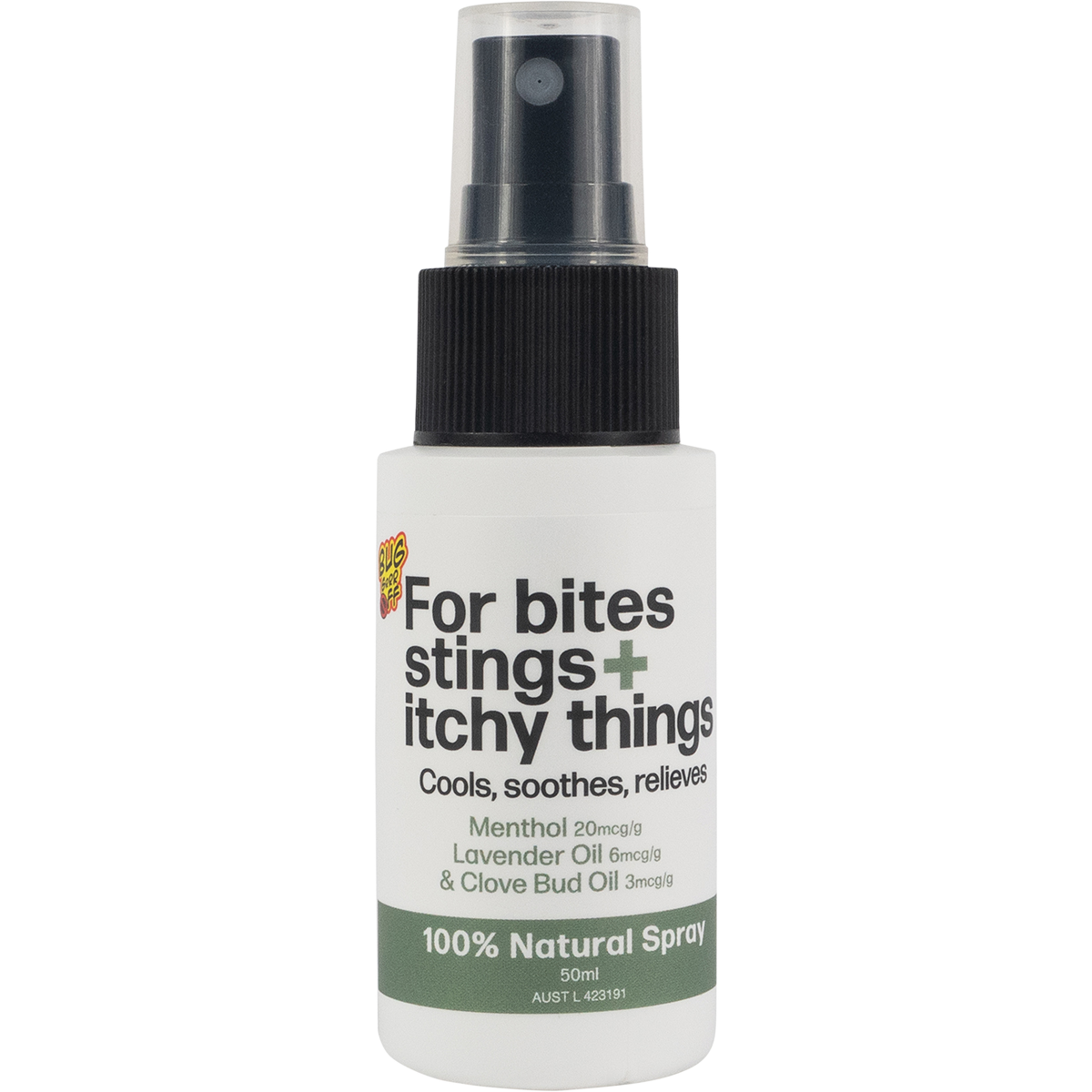 For bites stings + itchy things 100% Natural Spray