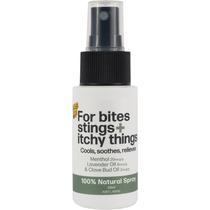 For bites stings + itchy things 100% Natural Spray