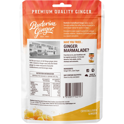 Crystallised Ginger Coated in Crunch